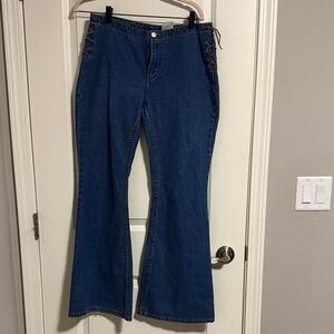 Jordache Women's Blue Flare Jeans